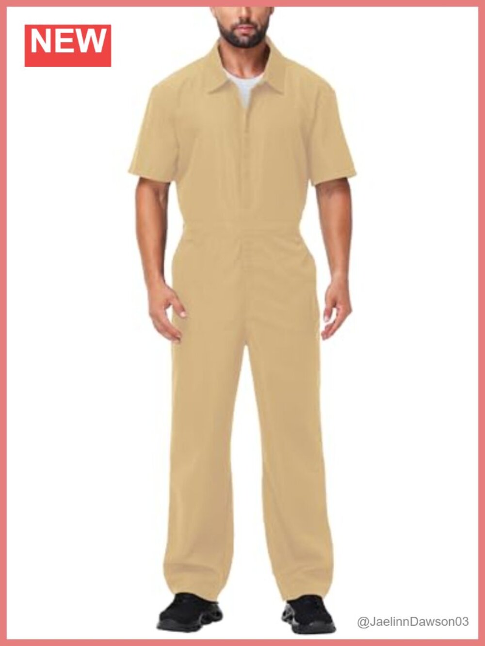 Men's Short Sleeve Mechanic Coveralls Halloween Cosplay Zipper Jumpsuit